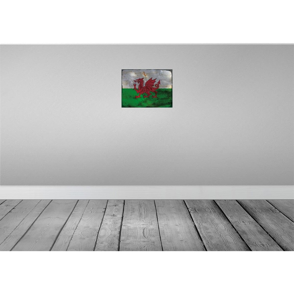 [LA-120023] Blechschild 30x40 cm Wales Flagge Geburtstag Feiern Party Fahne Wappen Bild 2