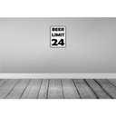 [LA-120038] Blechschild 40x30 cm BEER Limit 24 Bier Alkohol Bild 2