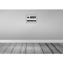 [LA-120039] Blechschild 30x40 cm 10 Beer minimum Bier Alkohol Dekoration Spruch Zitat Bild 2