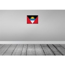 [LA-120074-H] Holzschild 30x40 cm Antigua und Barbuda Flagge Fahne Wappen Bild 2