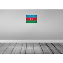 [LA-120079-H] Holzschild 30x40 cm Aserbaidschan Azerbaijan Flagge Fahne Wappen Bild 2