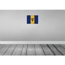 [LA-120082-H] Holzschild 30x40 cm Barbados Flagge Fahne Wappen Bild 2