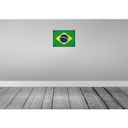 [LA-120092] Blechschild 30x40 cm Brasilien Brazil Flagge Fahne Wappen Bild 2