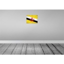 [LA-120094] Blechschild 30x40 cm Brunei Flagge Fahne Wappen Bild 2