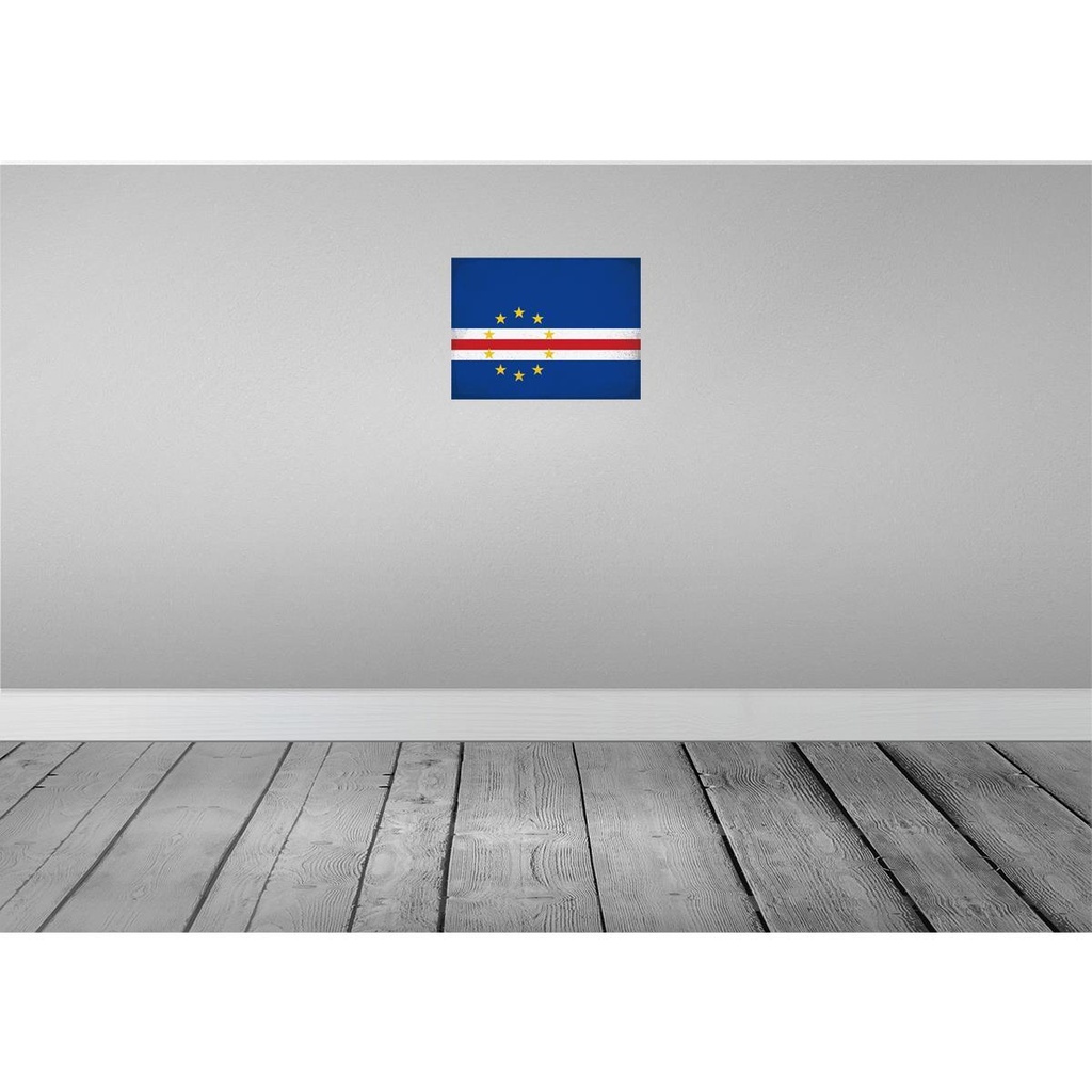 [LA-120101-H] Holzschild 30x40 cm Kap Verde Cape Flagge Fahne Wappen Bild 2