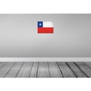 [LA-120105] Blechschild 30x40 cm Chile Flagge Fahne Wappen Bild 2