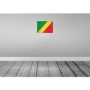 [LA-120111-H] Holzschild 30x40 cm Kongo the Congo Flagge Fahne Wappen Bild 2