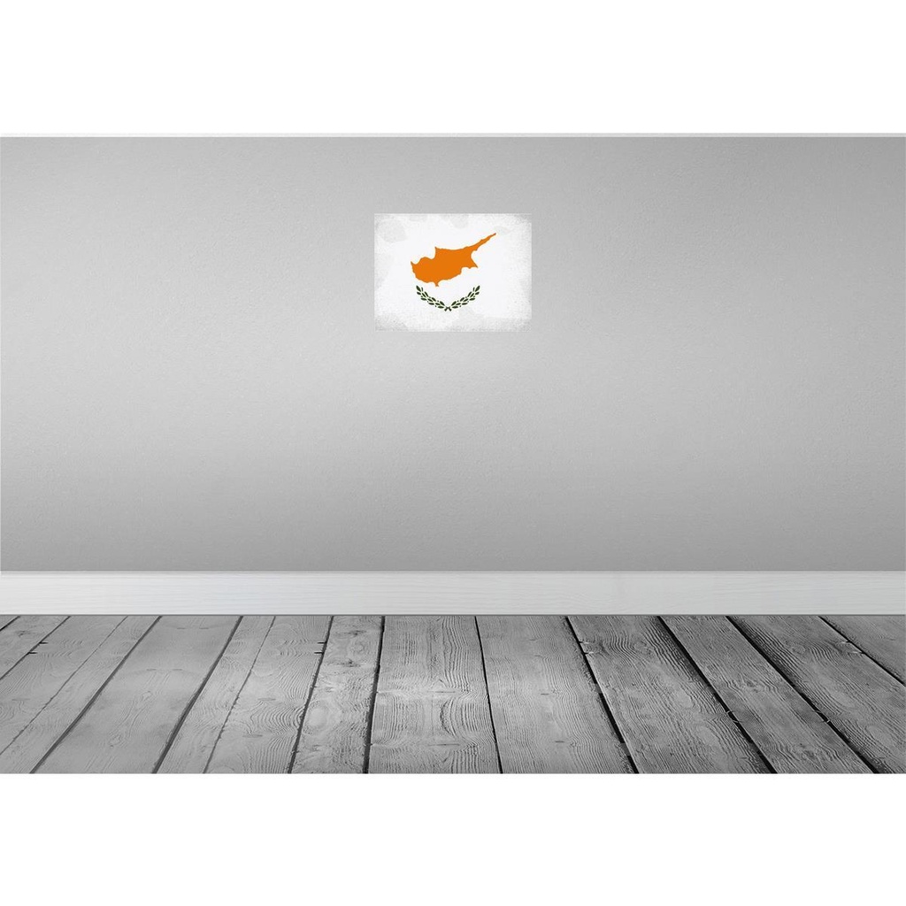 [LA-120116] Blechschild 30x40 cm Zypern Cyprus Flagge Fahne Wappen Bild 2