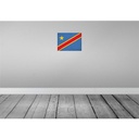 [LA-120118-H] Holzschild 30x40 cm DR Kongo Congo Flagge Fahne Wappen Bild 2