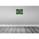 [LA-120121] Blechschild 30x40 cm Dominica Flagge Fahne Wappen Bild 2