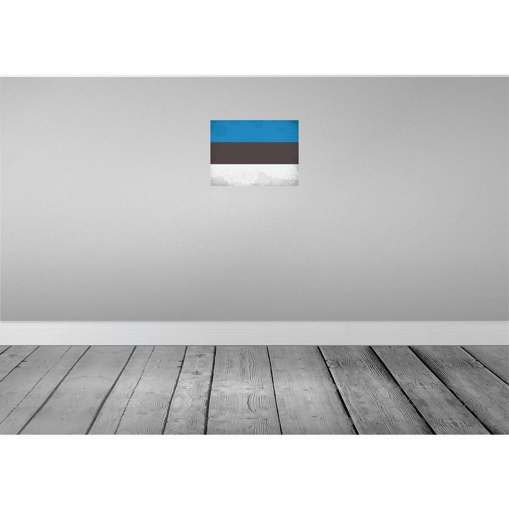 [LA-120130-H] Holzschild 30x40 cm Estland Estonia Flagge Fahne Wappen Bild 2