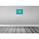 [LA-120154] Blechschild 30x40 cm Kasachstan Kazakhstan Flagge Fahne Wappen Bild 2