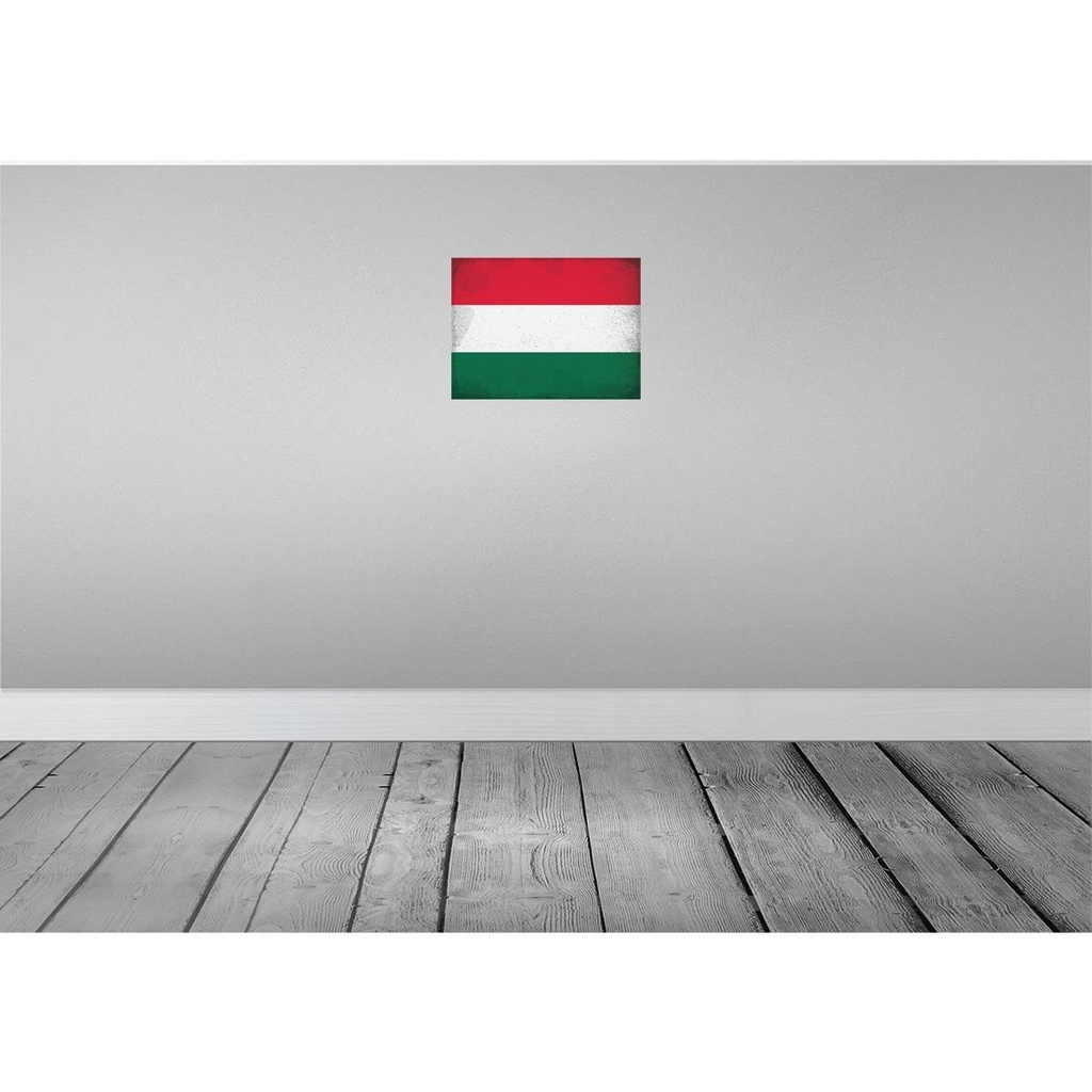 [LA-120157-H] Holzschild 30x40 cm Ungarn Hungary Flagge Fahne Wappen Bild 2