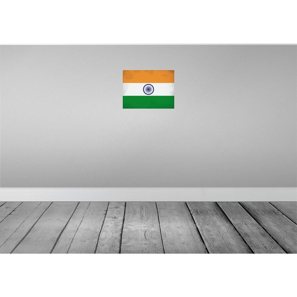 [LA-120159] Blechschild 30x40 cm Indien India Flagge Fahne Wappen Bild 2