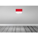 [LA-120160] Blechschild 30x40 cm Indonesien Indonesia Flagge Fahne Wappen Bild 2