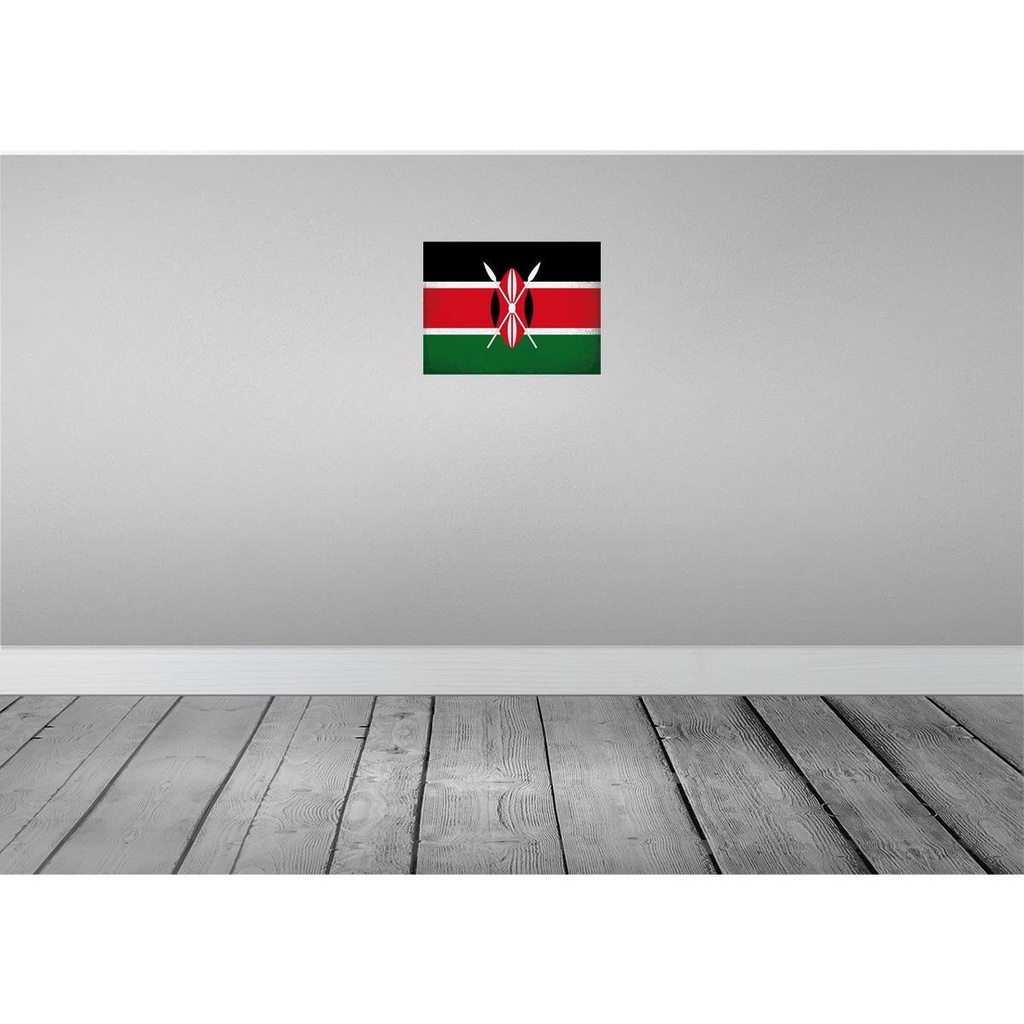 [LA-120171] Blechschild 30x40 cm Kenia Kenya Flagge Fahne Wappen Bild 2