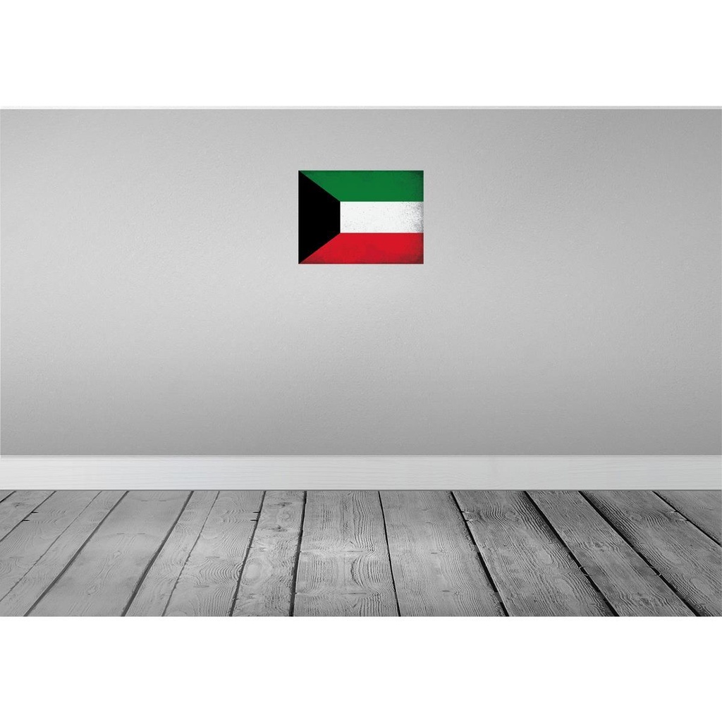 [LA-120174-H] Holzschild 30x40 cm Kuwait Flagge Fahne Wappen Bild 2
