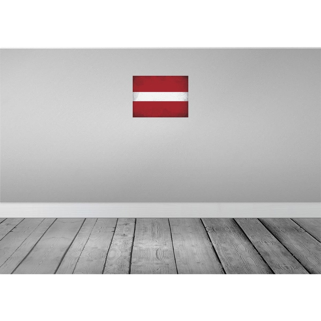 [LA-120177] Blechschild 30x40 cm Lettland Latvia Flagge Fahne Wappen Bild 2