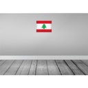 [LA-120178-H] Holzschild 30x40 cm Libanon Lebanon Flagge Fahne Wappen Bild 2