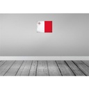[LA-120192] Blechschild 30x40 cm Malta Flagge Fahne Wappen Bild 2