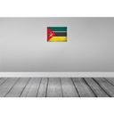 [LA-120203-H] Holzschild 30x40 cm Mosambik Mozambique Flagge Fahne Wappen Bild 2