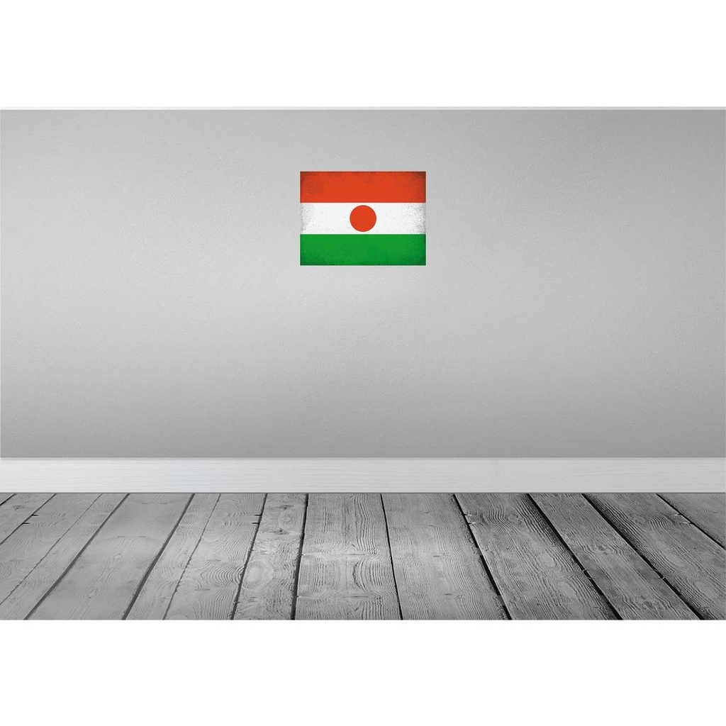 [LA-120212] Blechschild 30x40 cm Niger Flagge Fahne Wappen Bild 2