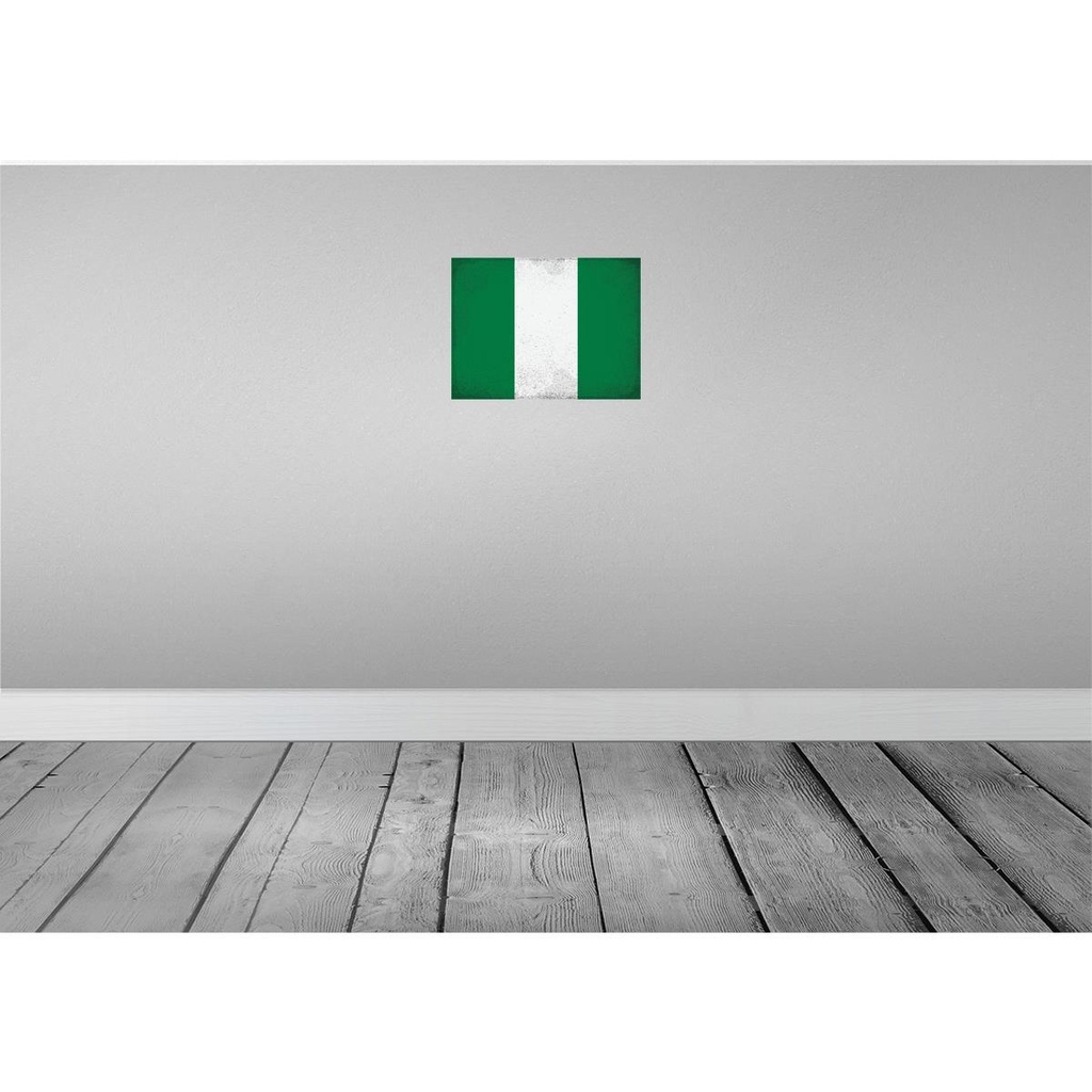 [LA-120213-H] Holzschild 30x40 cm Nigeria Flagge Fahne Wappen Bild 2