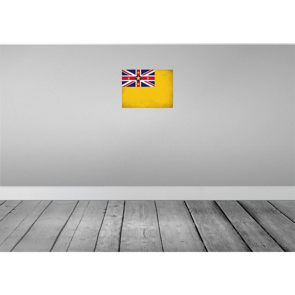 [LA-120214] Blechschild 30x40 cm Niue Flagge Fahne Wappen Bild 2