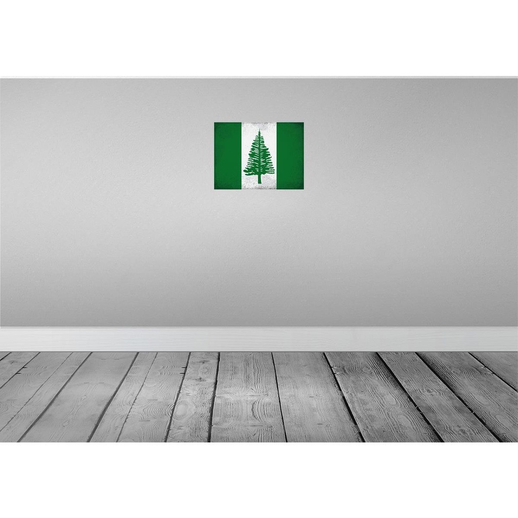 [LA-120215-H] Holzschild 30x40 cm Norfolkinsel Flagge Fahne Wappen Bild 2