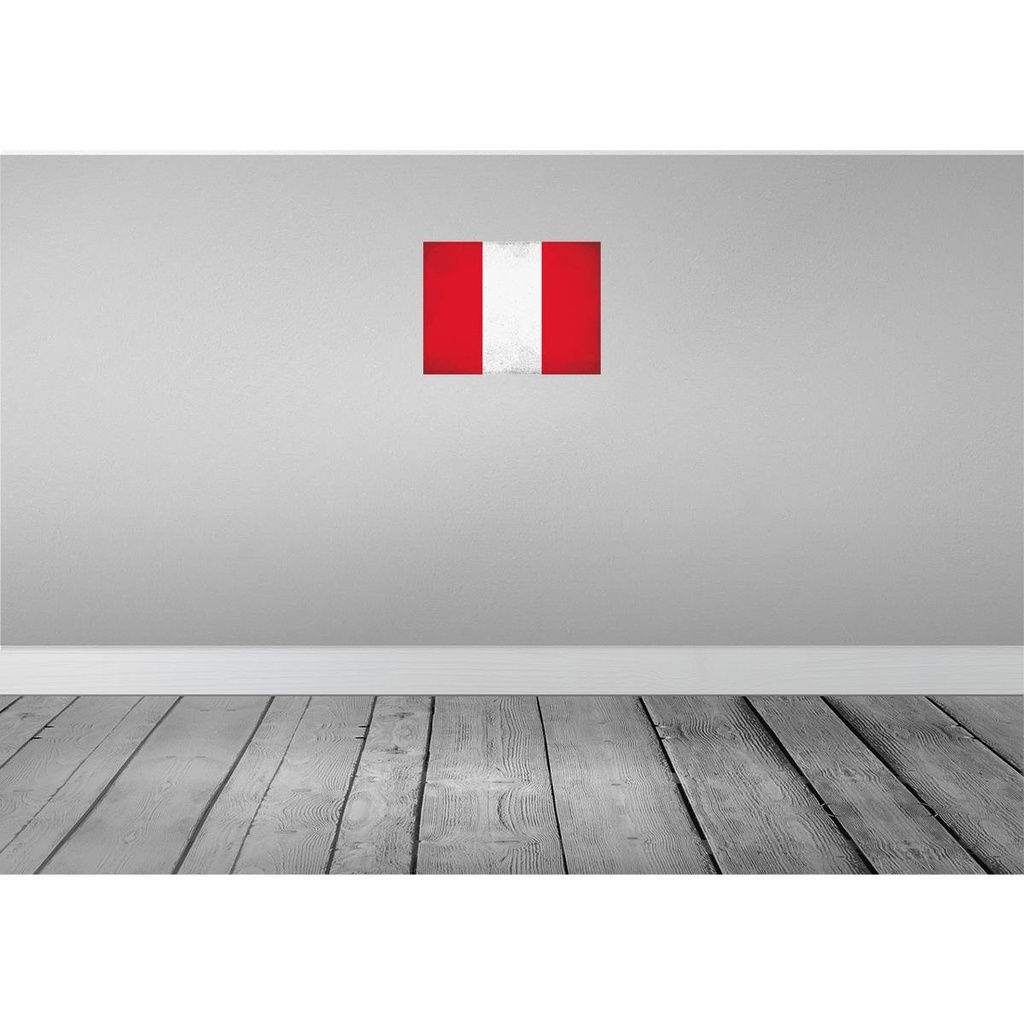 [LA-120226] Blechschild 30x40 cm Peru Flagge Fahne Wappen Bild 2