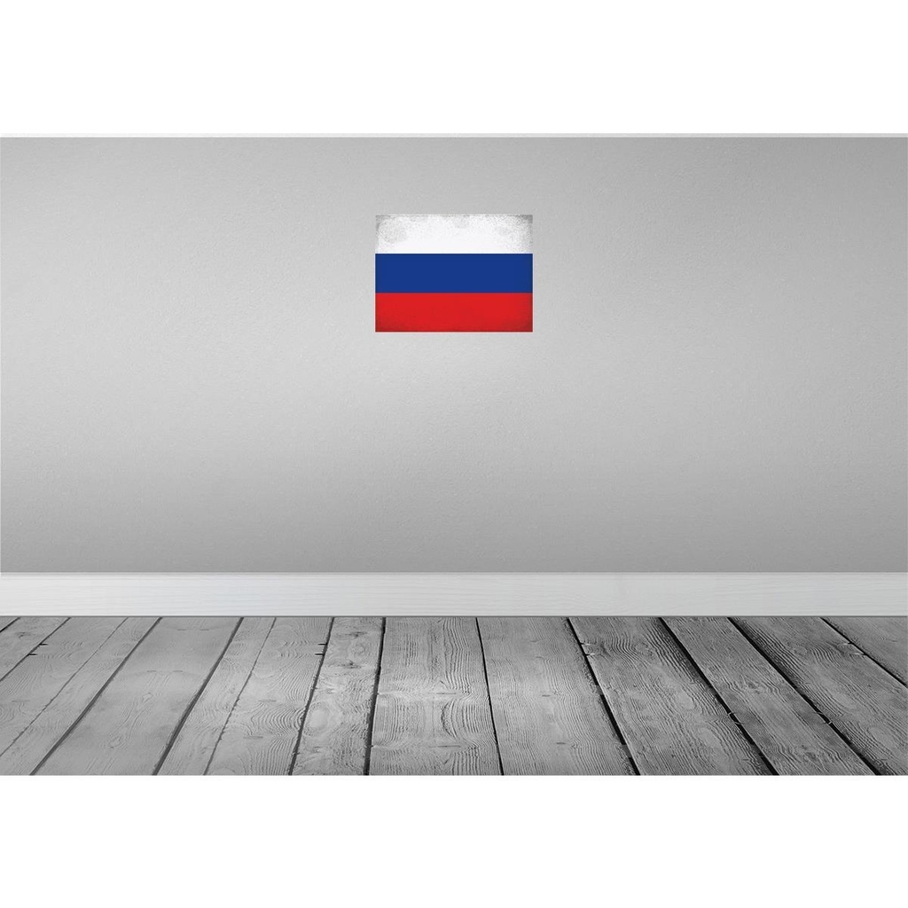 [LA-120233-H] Holzschild 30x40 cm Russland Russia Flagge Fahne Wappen Bild 2