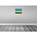 [LA-120234-H] Holzschild 30x40 cm Ruanda Rwanda Flagge Fahne Wappen Bild 2