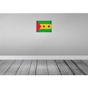 [LA-120240] Blechschild 30x40 cm São Tomé und Príncipe Flagge Fahne Wappen Bild 2