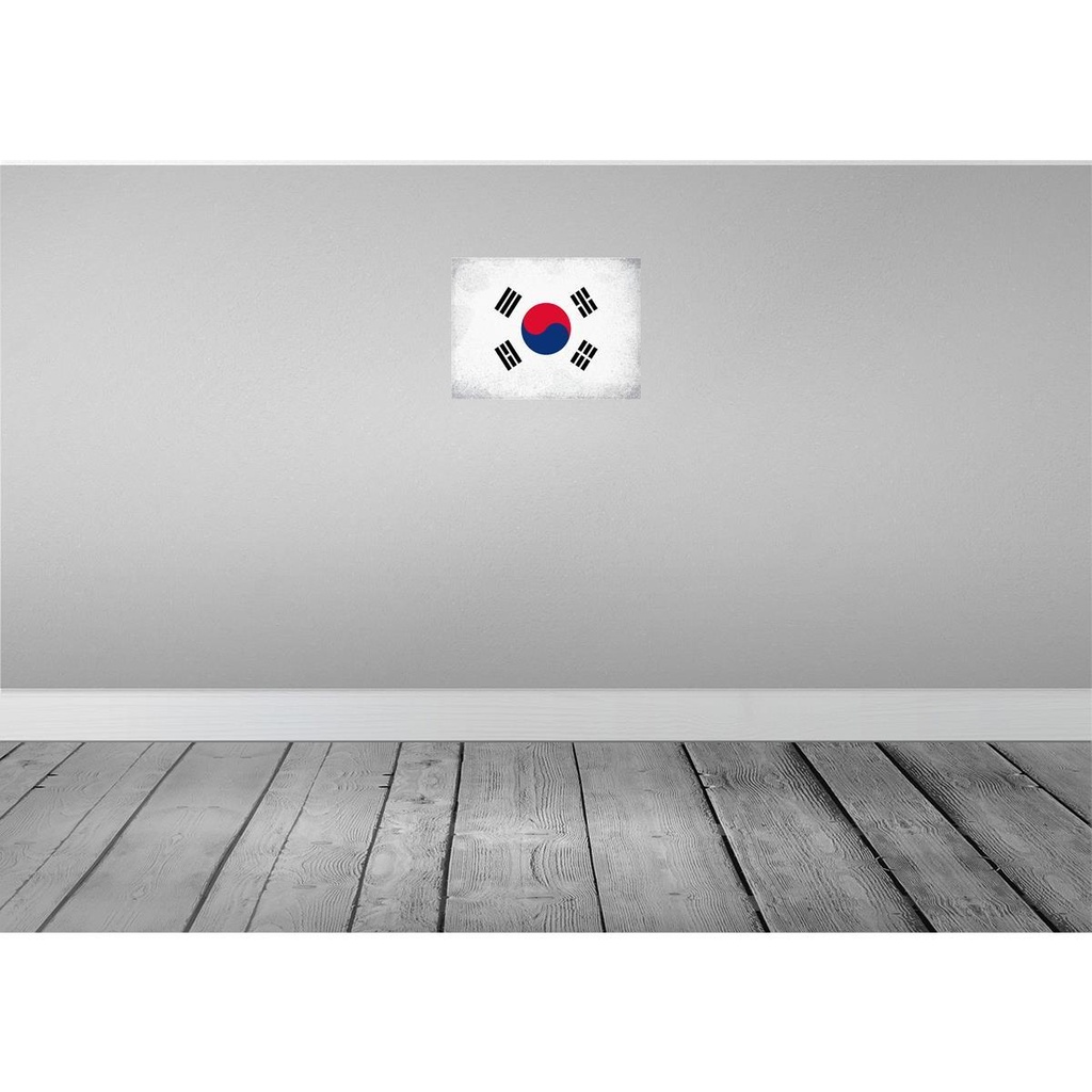 [LA-120254] Blechschild 30x40 cm Südkorea South Korea Dekoration Flagge Fahne Wappen Bild 2