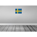[LA-120260] Blechschild 30x40 cm Schweden Sweden Flagge Fahne Wappen Bild 2
