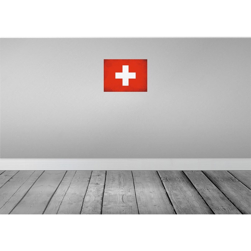 [LA-120261-H] Holzschild 30x40 cm Schweiz Switzerland Flagge Fahne Wappen Bild 2