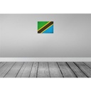 [LA-120265] Blechschild 30x40 cm Tansania Tanzania Flagge Fahne Wappen Bild 2