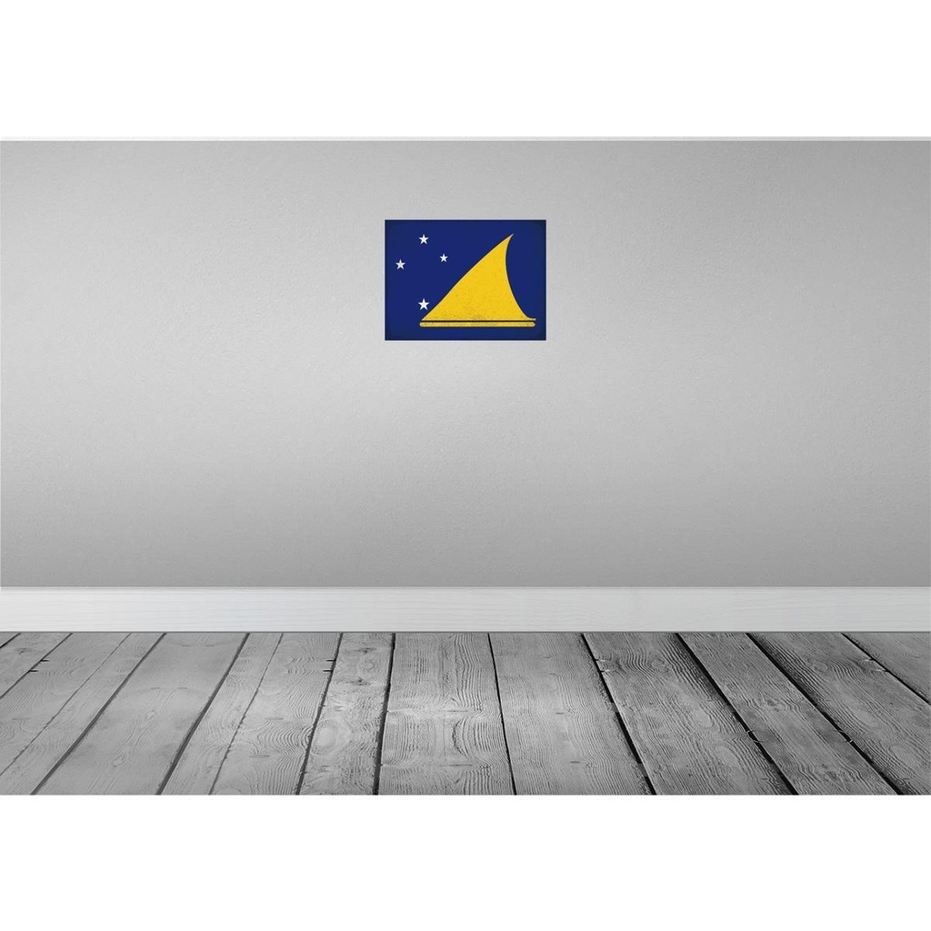 [LA-120270-H] Holzschild 30x40 cm Tokelau Flagge Fahne Wappen Bild 2