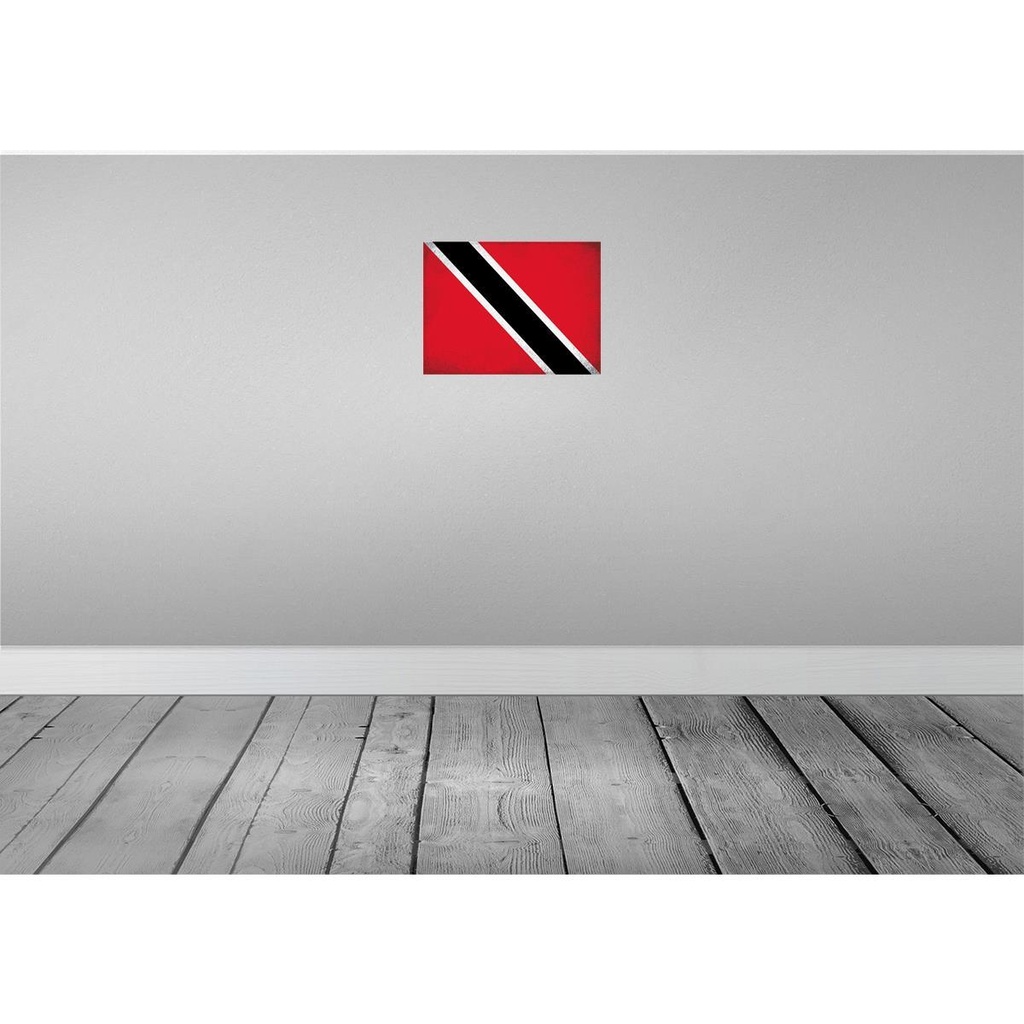 [LA-120272-H] Holzschild 30x40 cm Trinidad und Tobago Flagge Fahne Wappen Bild 2