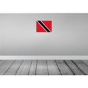 [LA-120272-H] Holzschild 30x40 cm Trinidad und Tobago Flagge Fahne Wappen Bild 2