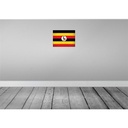 [LA-120277] Blechschild 30x40 cm Uganda Flagge Fahne Wappen Bild 2
