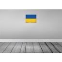 [LA-120278] Blechschild 30x40 cm Ukraine Flagge Fahne Wappen Bild 2
