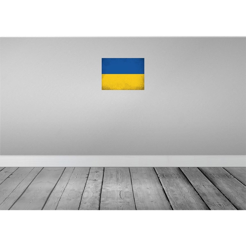 [LA-120278-H] Holzschild 30x40 cm Ukraine Flagge Fahne Wappen Bild 2