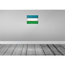 [LA-120283] Blechschild 30x40 cm Usbekistan Uzbekistan Flagge Fahne Wappen Bild 2