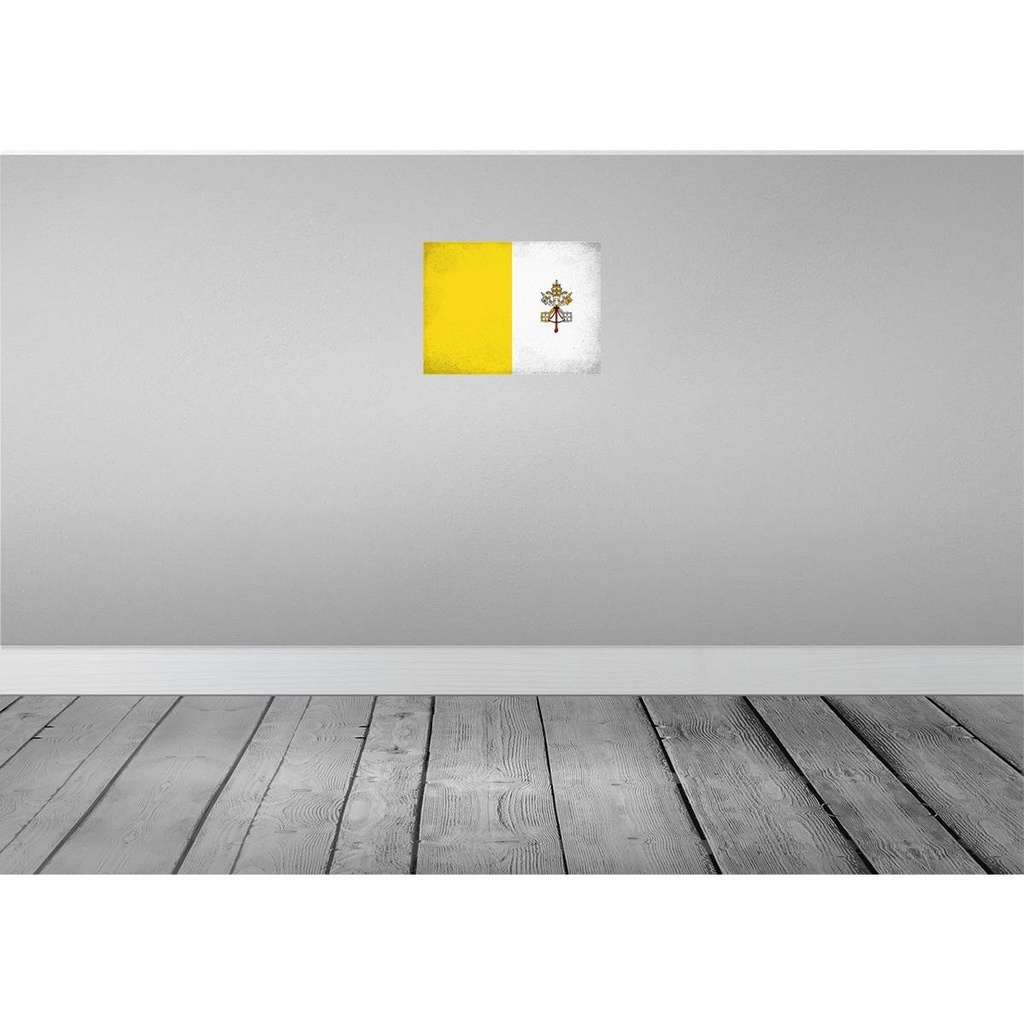 [LA-120285] Blechschild 30x40 cm Vatikanstadt Vatican Europa Flagge Fahne Wappen Bild 2