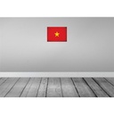 [LA-120287] Blechschild 30x40 cm Vietnam Flagge Fahne Wappen Bild 2