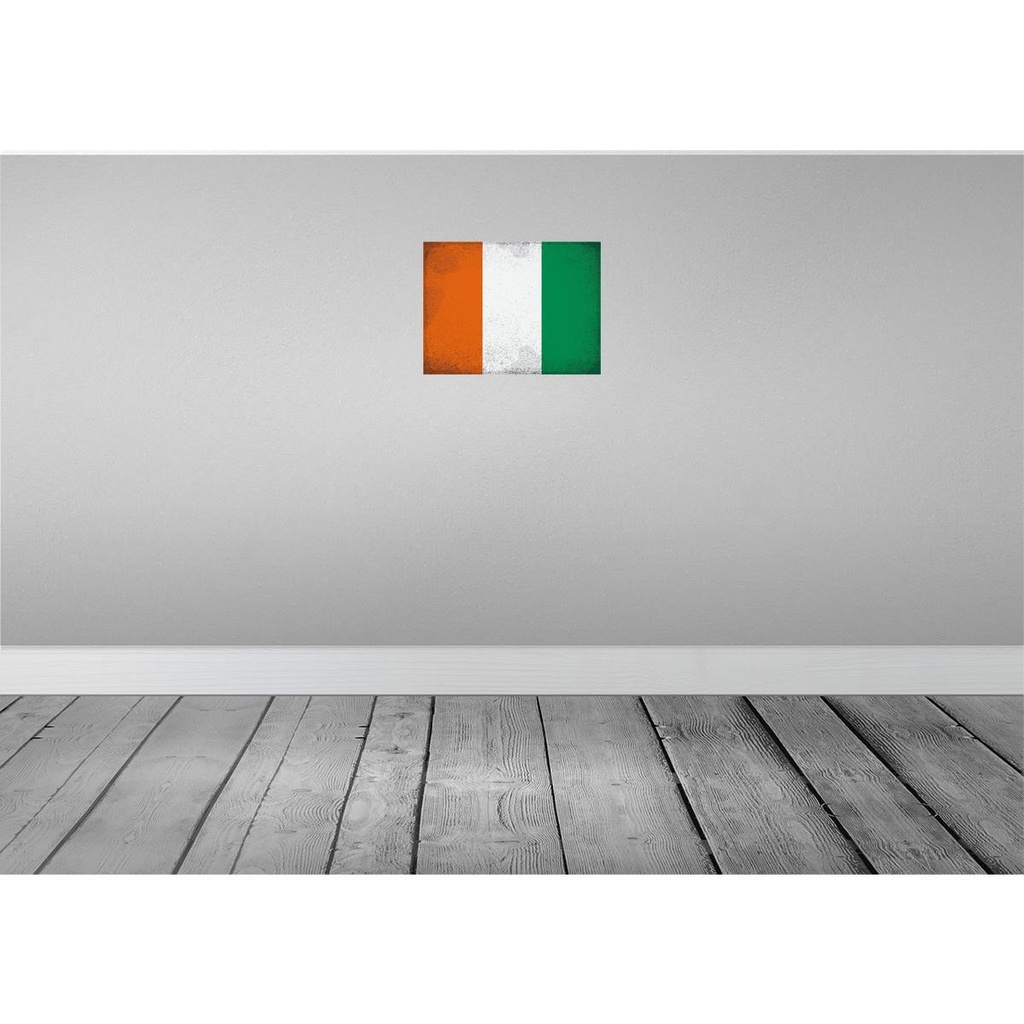 [LA-120291] Blechschild 30x40 cm Elfenbeinküste Coast Flagge Fahne Wappen Bild 2