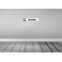 [LA-120296-H] Holzschild 10x46 cm Kunden Parkplatzschild Bild 2