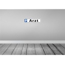 [LA-120303-H] Holzschild 10x46 cm Arzt Parkplatzschild Bild 2