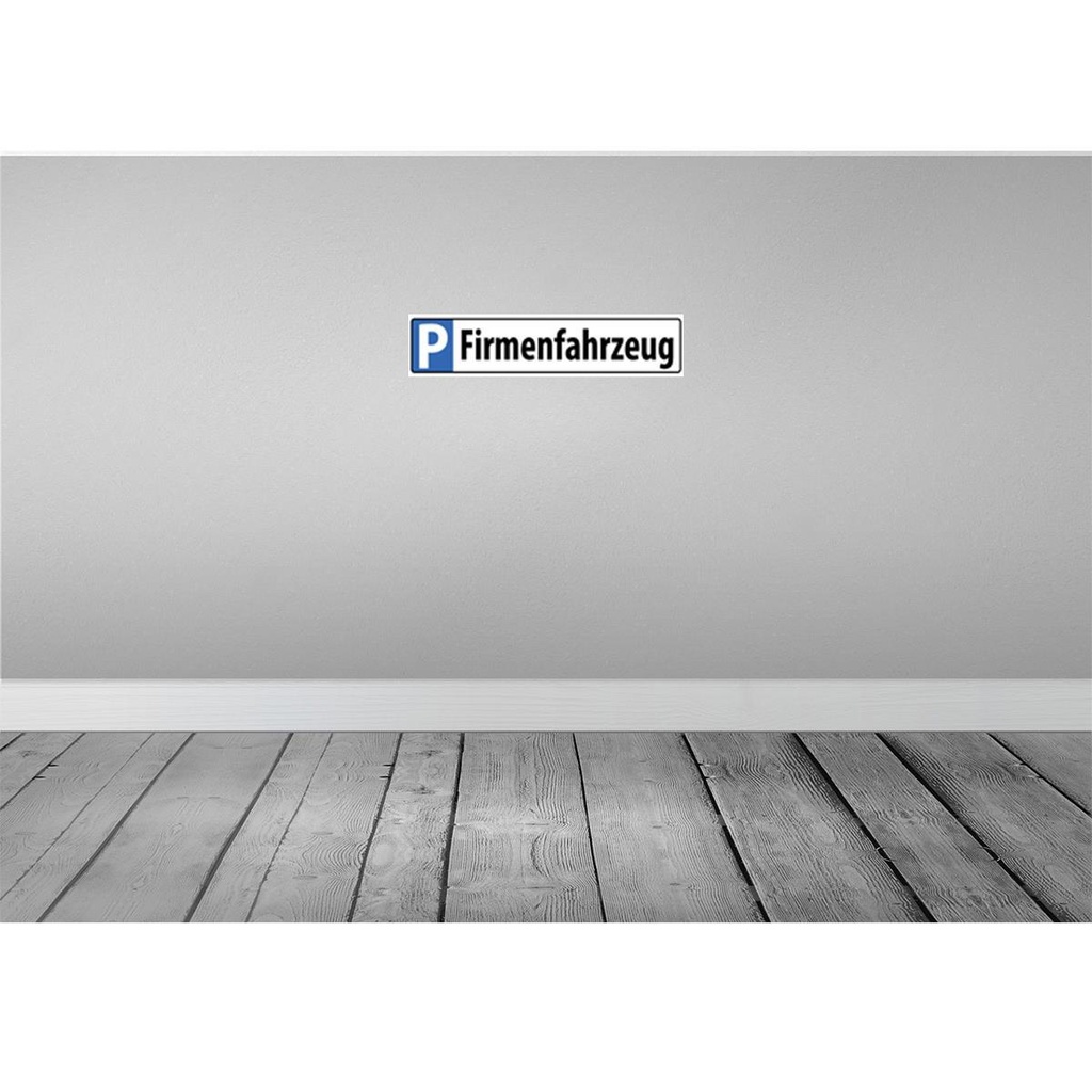 [LA-120304-H] Holzschild 10x46 cm Firmenfahrzeug Parkplatzschild Bild 2